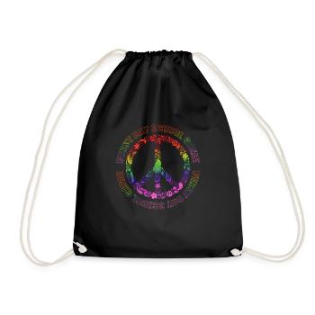 FIRST DAY SCHOOL GAME FLORAL PEACE MULTICOLOR - Sac de sport léger - noir - Devant