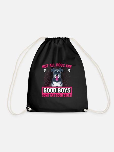 Schnauzers miniatures Certains sont de bonnes filles drôles - Sac de sport léger - noir
