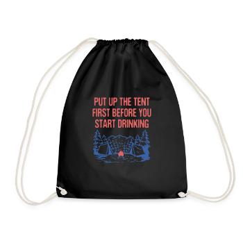 Montez la tente First Camping Beer Lover Camper - Sac de sport léger - noir - Devant