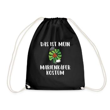 Das ist mein Marienkäfer Kostüm kleiner süßer Käfe - Turnbeutel - Schwarz - Vorne