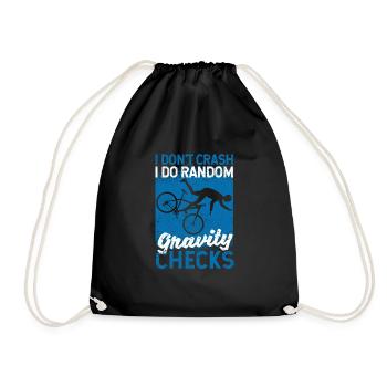 Le VTT je ne tombe pas, je le fais - Sac de sport léger - noir - Devant