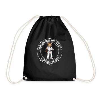 Niedlicher Jiu Jitsu Tiger - Kämpfen MMA BJJ - Turnbeutel - Schwarz - Vorne