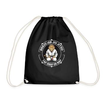 Jiu Jitsu Lion - Kämpfen MMA BJJ Grappling - Turnbeutel - Schwarz - Vorne