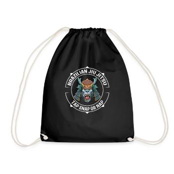 Jiu Jitsu Gorilla Samurai - Kämpfen MMA BJJ - Turnbeutel - Schwarz - Vorne