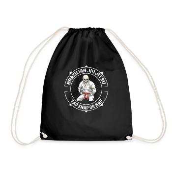 Jiu Jitsu Kämpfer Skelett - Kämpfen MMA BJJ - Turnbeutel - Schwarz - Vorne
