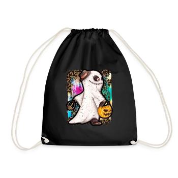 Halloween Zombie Ghost Tie Dye - Sac de sport léger - noir - Devant