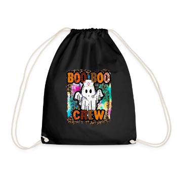 Halloween Boo Boo Crew Tie Dye - Drawstring Bag - black - Front