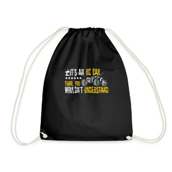 Its An RC Car Thing Remote Control Racing Remote C - Drawstring Bag - black - Front