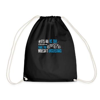 Its An RC Car Thing Remote Control Racing Remote C - Drawstring Bag - black - Front