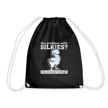 Le problème avec silkies? On n’est jamais assez de soie - Sac de sport léger - noir - Devant