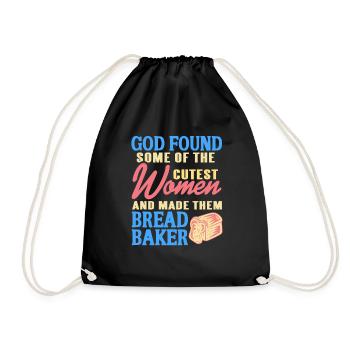 God Found Some Of The Cutest Women Cute Baker - Turnbeutel - Schwarz - Vorne