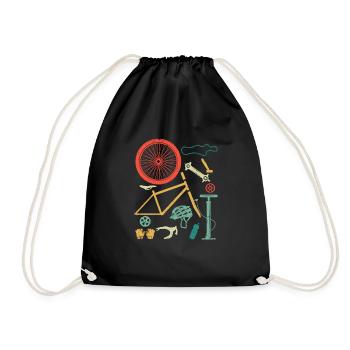 Pièces de vélo Descente Rider VTT Drôle de VTT - Sac de sport léger - noir - Devant