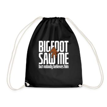 Saw Me But Noone Believed Him - Drawstring Bag - black - Front