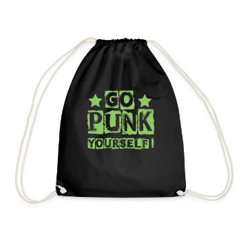 Allez Punk vous-même! - Gothique - Concert - Drôle de Goth - Sac de sport léger - noir - Devant