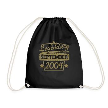 Birthday Gifts September 2004 - Drawstring Bag - black - Front