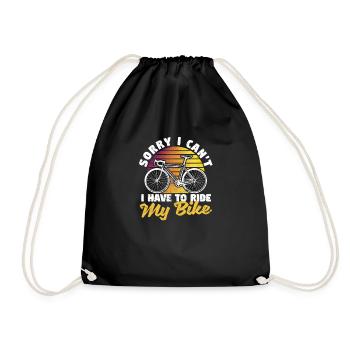 Désolé, je ne peux pas, je dois faire face à la - Sac de sport léger - noir - Devant