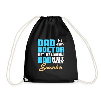 Dad Doctor Just Like A Normal Dad But Smarter - Turnbeutel - Schwarz - Vorne