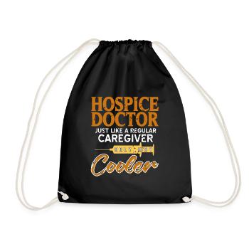 Hospice Doctor Just Like A Regular Caregiver - Turnbeutel - Schwarz - Vorne