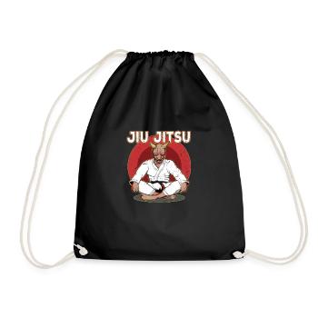 BJJ Oni Demon - Brasilianisches Jiu Jitsu MMA - Turnbeutel - Schwarz - Vorne