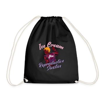 Reproductive Justice Pro Choice Abtreibung - Turnbeutel - Schwarz - Vorne