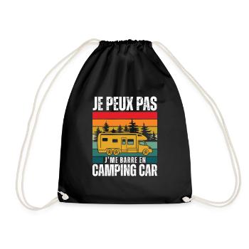 Je Peux Pas J'me Barre En Camping Car - Sac de sport léger - noir - Devant