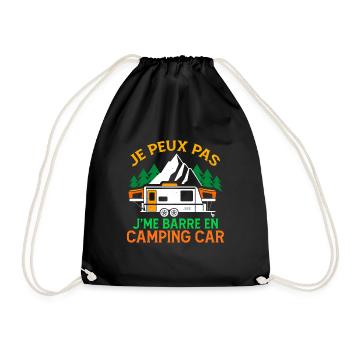 Je Peux Pas J'me Barre En Camping Car - Sac de sport léger - noir - Devant