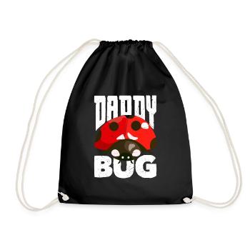 Ladybug Entomologist Ladybirds Entomology Daddy - Turnbeutel - Schwarz - Vorne