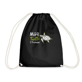 Juste une tortue de plus que je promets drôle de tortue de mer Lo - Sac de sport léger - noir - Devant