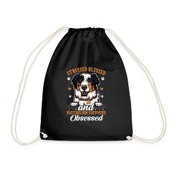 Gesegneter Australian Shepherd Besessener - Turnbeutel - Schwarz - Vorne