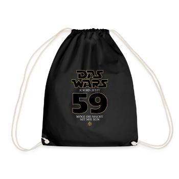 Ça y est, j’ai maintenant 59 ans - Sac de sport léger - noir - Devant