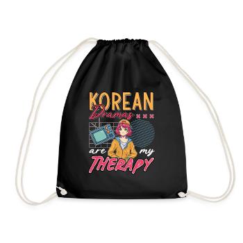 Design pop coréen pour un fan de mode K-Pop - Sac de sport léger - noir - Devant