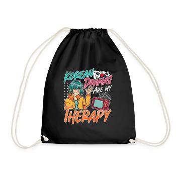 Design pop coréen pour un fan de mode K-Pop - Sac de sport léger - noir - Devant
