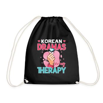 Design pop coréen pour un fan de mode K-Pop - Sac de sport léger - noir - Devant