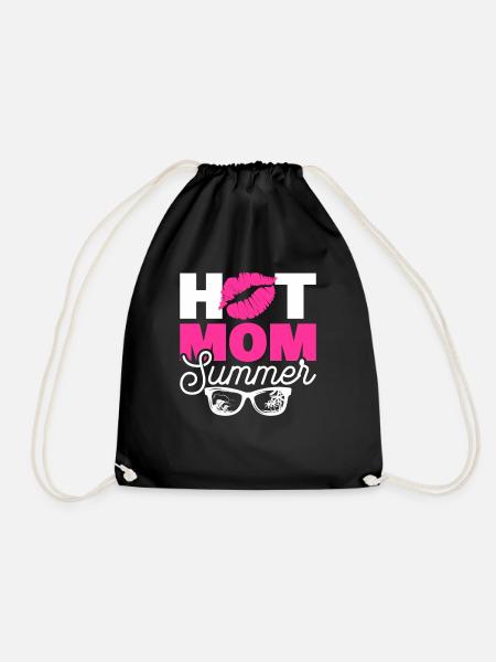 Hot Mom - Turnbeutel - Schwarz
