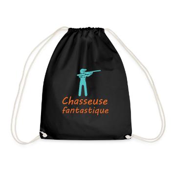 Tshirt femme Chasseuse fantastique - Sac de sport léger - noir - Devant