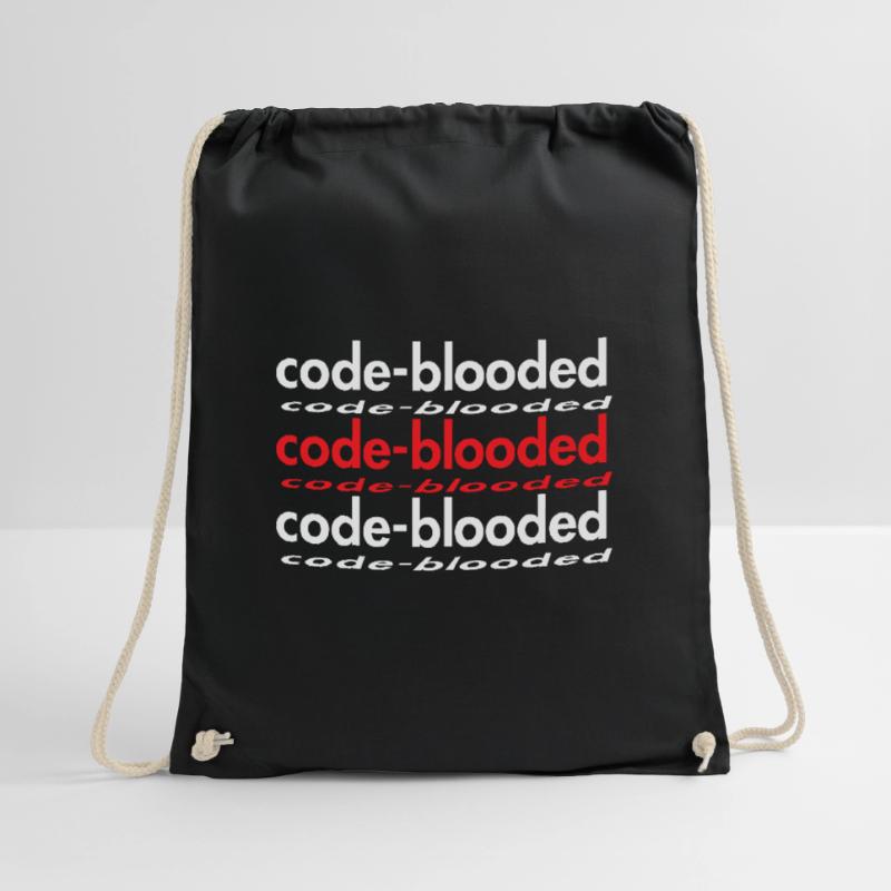 Code Blooded Programmer Coding Computer Science Drawstring Bag