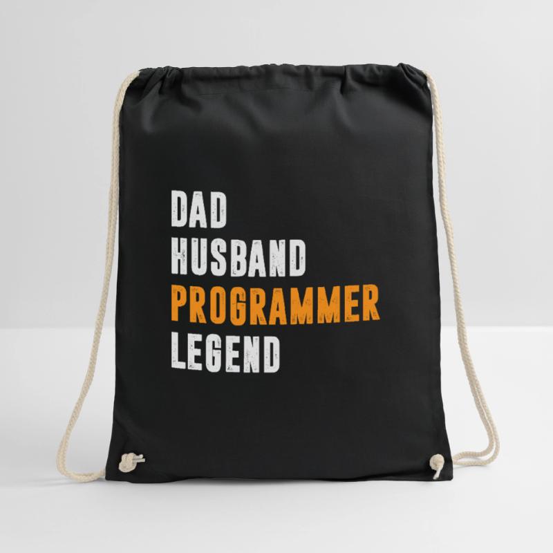Dad Husband Programmer Legend Coder Coding Turnbeutel