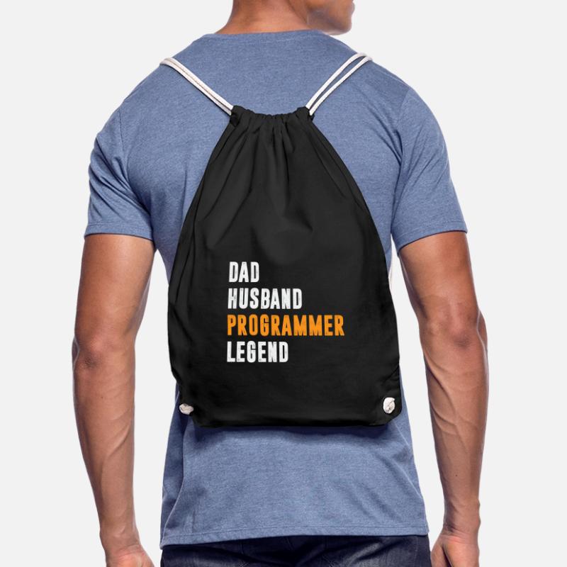 Dad Husband Programmer Legend Coder Coding Turnbeutel