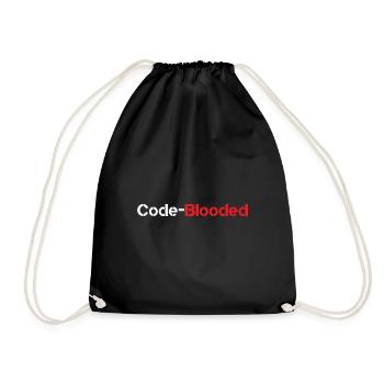 Code Blooded Programmer Coding Computer Science - Drawstring Bag - black - Front