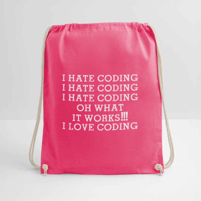 Je déteste Coding oh ce que ça marche J’adore Coding Funny Sac de sport léger