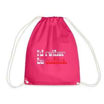 Je préfère coder Programmer Coder - Sac de sport léger - fuchsia - Devant