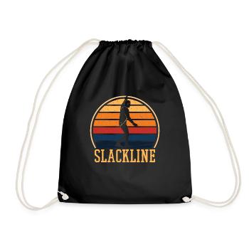 Slackline Slackline Vintage pour Slackliner - Sac de sport léger - noir - Devant