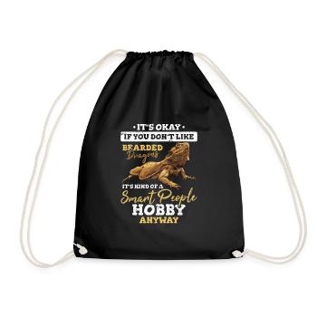Funny Bearded Dragon Its Kind Of A Smart People Ho - Turnbeutel - Schwarz - Vorne
