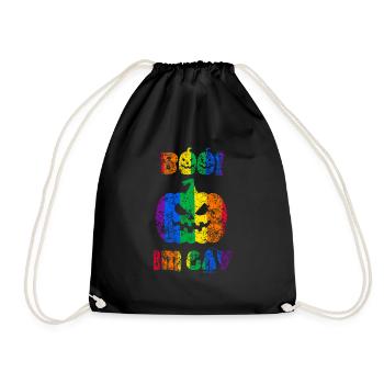 Hou! Je suis gay! Fierté d’Halloween - Sac de sport léger - noir - Devant
