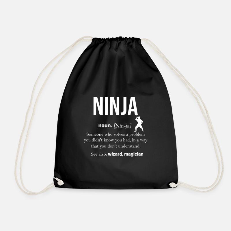 Ninja - Turnbeutel - Schwarz