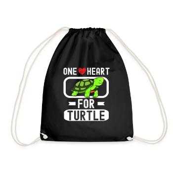 Turtle Relaxed Chill Sea Ocean Beach - Drawstring Bag - black - Front