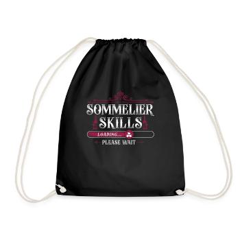 Dégustation de vin de sommelier - Sac de sport léger - noir - Devant