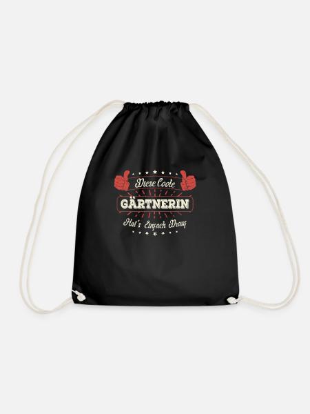 Diese Coole Gärtnerin Geschenk Kollegen Spruch - Turnbeutel - Schwarz