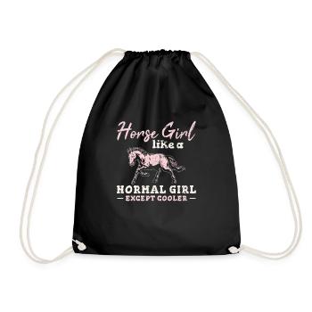 Fille de cheval comme une fille normale sauf Cooler Horseb - Sac de sport léger - noir - Devant