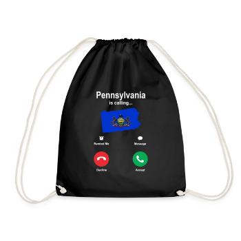 Visitez Pennsylvania Gift - Sac de sport léger - noir - Devant
